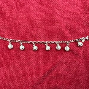 RARE Designer Hidalgo Sterling Silver Enamel 7 Baseball Charm Bracelet - 7"